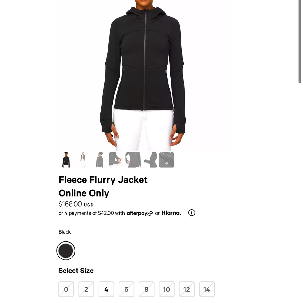 Lulu Lemon Furry Fleece Jacket Sold Out Online